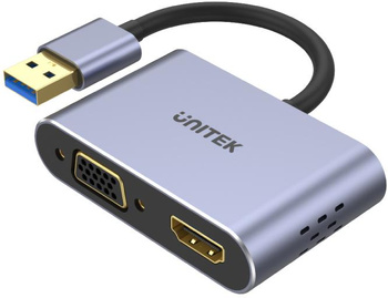 Unitek V1304A adapter USB na HDMI VGA przejściówka