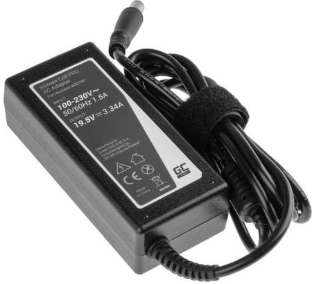 Zasilacz Ładowarka Do Laptopa Dell Green Cell PRO AD07AP 19,5V 3,34A 65W 7,4mm/5,0mm