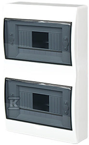 Rozdzielnica n/t RN-16 Fala (N+PE) IP40 403x238x95mm, biała | 7.4 Elektro-Plast Opatówek
