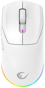 Mysz bezprzewodowa Rampage Prote M5 24000 DPI RGB LED 1K Hz biała