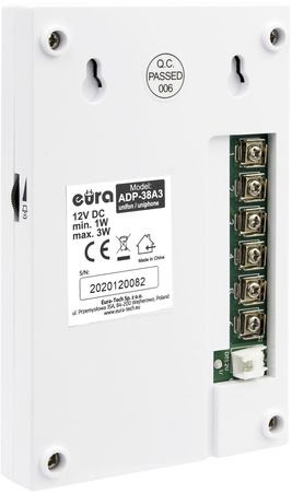 Domofon Eura ADP-38A3 Entra bialy