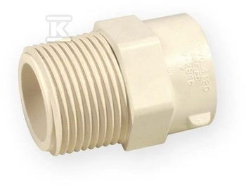 ZŁĄCZKA WKRĘTNA KW/GZ 1 PVC-C