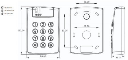 Kontroler dostępu ROGER PR612