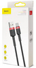 Kabel USB-A / USB-C Baseus Cafule CATKLF-U91 300cm 2A QC 3.0 Czarno-czerwony
