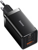 Ładowarka sieciowa Baseus GaN 5 Pro Fast Charger CCGP120201 65W 1x USB-A 2x USB-C PD 3.0 QC 4.0 + kabel USB-C