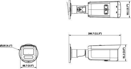 Kamera IP hikvision DS-2CD2T83G2-LIS2U/SL(2.8mm)/BLACK