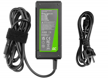 Zasilacz Ładowarka Do Laptopa Uniwersalna Apple Green Cell PRO AD134P 20V 3,25A 65W USB-C