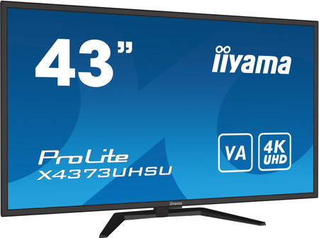 Monitor LED Iiyama X4373UHSU-B1 43 cale VA HDMI DisplayPort USB