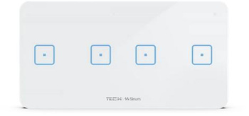 Przewodowy włącznik czteropolowy czarny WSS-22M Tech Sterowniki