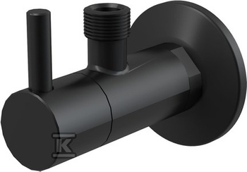 ZAWÓR KĄTOWY FILTR 1/2×3/8" CZARNY-MA