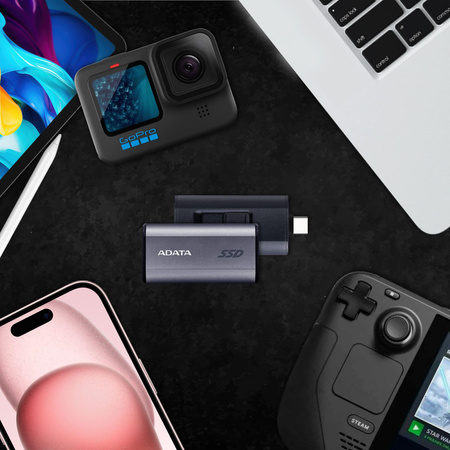 Adata Zewnętrzny dysk SSD SC750 500GB USB3.2C 1050/1000 MB/s