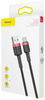 KABEL USB-A / USB-C Baseus Cafule CATKLF-B91 100cm 3A QC 3.0 CZARNO-CZERWONY W OPLOCIE
