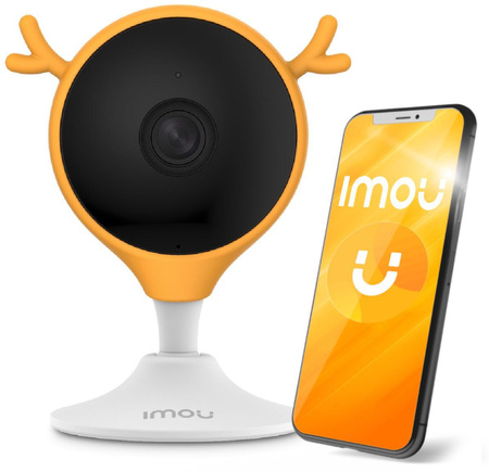 Kamera IP IMOU Cue 2 IPC-C22EP-A z pokrowcem silikonowym pomarańczowym