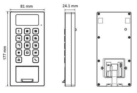 TERMINAL KONTROLI DOSTĘPU HIKVISION DS-K1T502DBWX