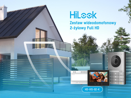 Zestaw wideodomofonowy Hilook HD-VIS-02-K(W)