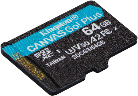 Karta pamięci microsd kingston canvas go plus microsdxc C10 UHS-I 64GB