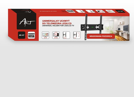 Uchwyt Do TV LCD/LED 23-55" 40kg AR-47 ART reg. w pionie