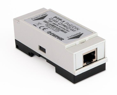 Zabezpieczenie LAN serii PRO na szynę DIN EWIMAR PTF-51-PRO/PoE/DIN