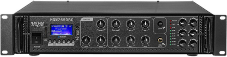 Wzmacniacz PA HQM2650BC Radio FM/MP3/BT 650W