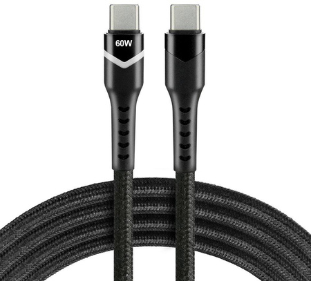 KABEL USB-C / USB-C RGB LED everActive CBB-1PDR 100cm 3A
