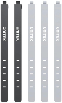 Organizer do kabli Unitek FlexiTie Zestaw silikonowych opasek kablowych