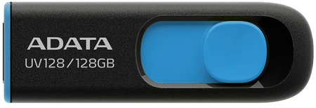 Adata Pendrive UV128 128GB USB 3.2 Gen1 czarno - niebieski