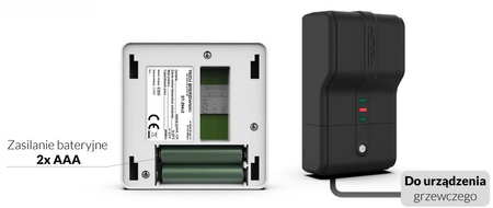 Bezprzewodowy  dwustanowy regulator pokojowy biały ST-294v2 Tech sterowniki
