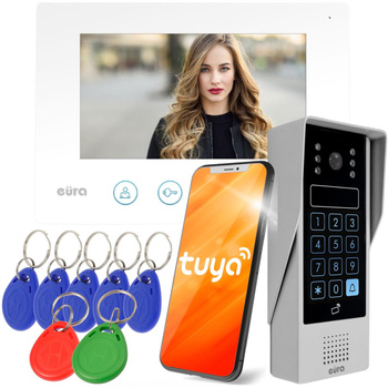 WIDEODOMOFON EURA VDP-90A3 DELTA + czarny monitor TUYA