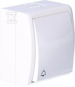 PRZYC.DZWONEK N/T IP54 AQUARIUS BIAŁY