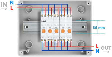 Inteligentny Sterownik OXT | 63A | Licznik | ZigBee | Tuya T337