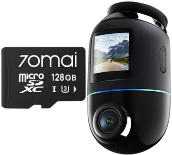 Wideorejestrator 70mai X800 dash cam 4K omni czarny + microsd 70mai 128GB