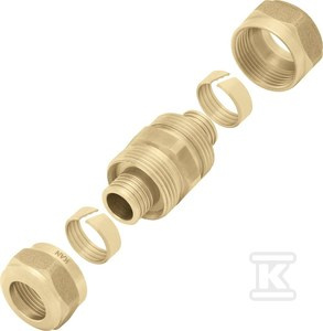 ŁĄCZNIK SKRĘCANY 16X2 PUSH