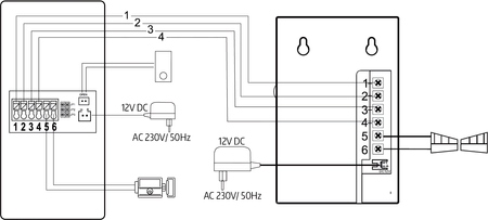 Domofon Eura ADP-38A3 Entra bialy