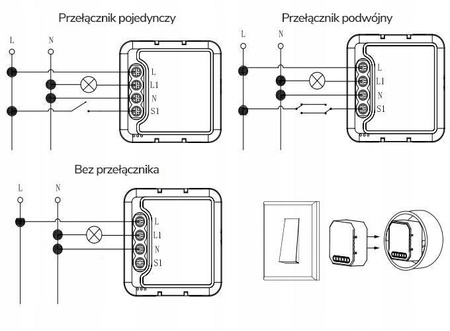 Moduł OXT mini przekaźnik 1 obwód ZigBee Tuya