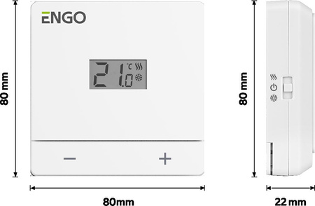 ENGO Controls EASY-230W - Dobowy, przewodowy regulator