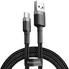 Kabel USB-A / USB-C Baseus Cafule CATKLF-AG1 50cm 3A QC 3.0 Czarno-szary