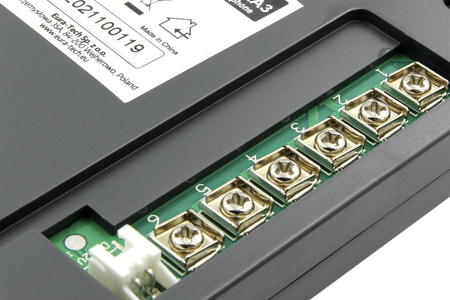 Domofon ''EURA'' ADP-51A3 ''DIFESA'' - 1-rodzinny, 2 unifony, interkom, grafit