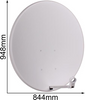 Czasza Antena 90 CM Jasna (COR-900SAE-J)