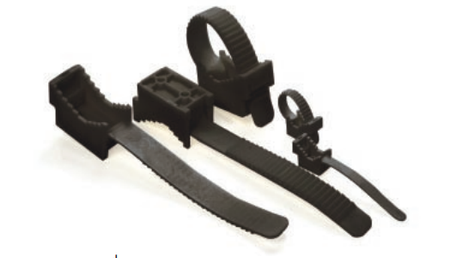 UCHWYT PASKOWY DO PRZEWODÓW UP-22UV CZARNY (100szt.)