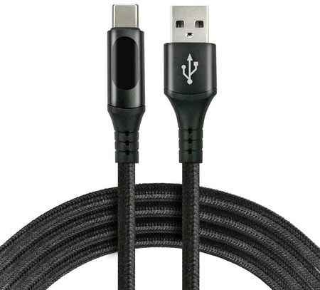 Kabel USB-A / USB-C lcd everactive CBB-1CBL 100cm 3A