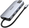 D1028A Unitek Hub USB-C 2x USB-A HDMI 4K RJ-45 PD 100W
