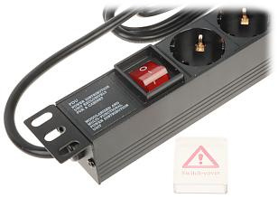 Listwa zasilająca 8 gniazd schuko L19/8