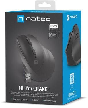 Mysz komputerowa Natec Crake 2 czarny 2400dpi