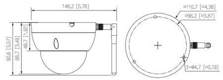 KAMERA IP DAHUA IPC-PT1239H-PV-0280B Opakowanie zbiorcze 4szt.