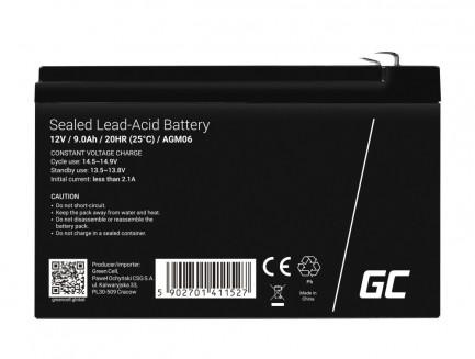 Akumulator AGM Green Cell VRLA 12V 9Ah