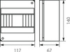Rozdzielnica n/t RNO 6 IP30 140x117x67mm, biała | 5.6 Elektro-Plast Opatówek