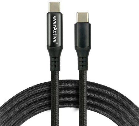 KABEL USB-C / USB-C LCD everActive CBB-3PDL 300cm 20V 2,25A 45W