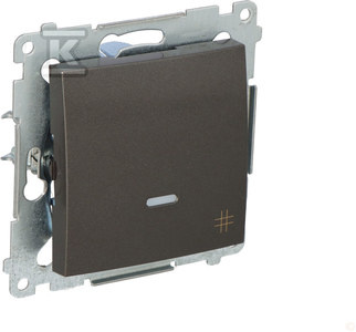 ŁĄCZNIK KRZYŻ.PODŚW.ANTRACYT SIMON54