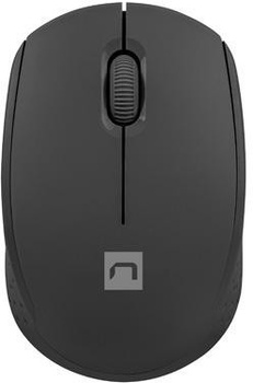 Mysz Natec Stork Bezprzewodowa 1600DPI Czarna Optyczna USB