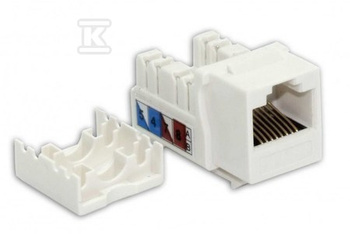 GNIAZDO UTP RJ45 KAT.6 KEYSTONE BIAŁY